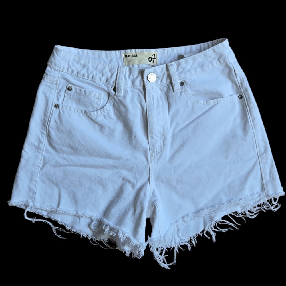 Garage White Women's Denim Shorts